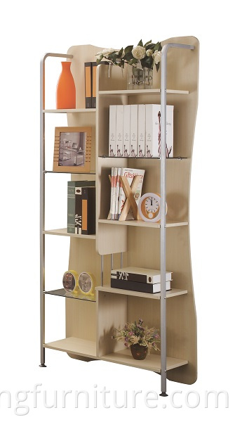 Glass Bookcases Modular Corner Bookshelf With Drawer